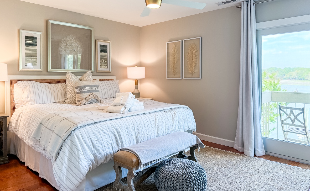 Primary Suite with Balcony & Lagoon Views