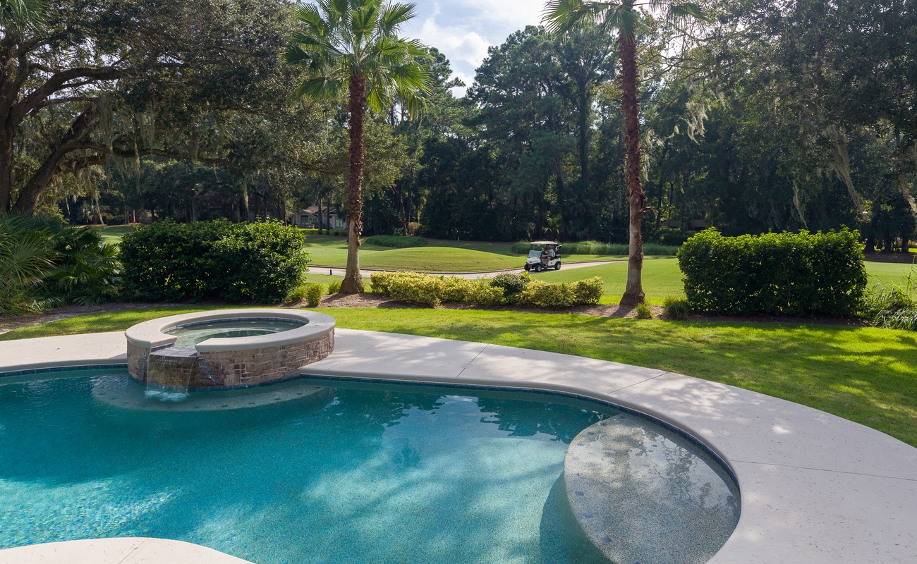 Pool with Views of Heron Pointe Golf Course