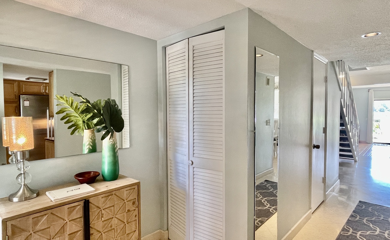 Entry with Hall Bathroom