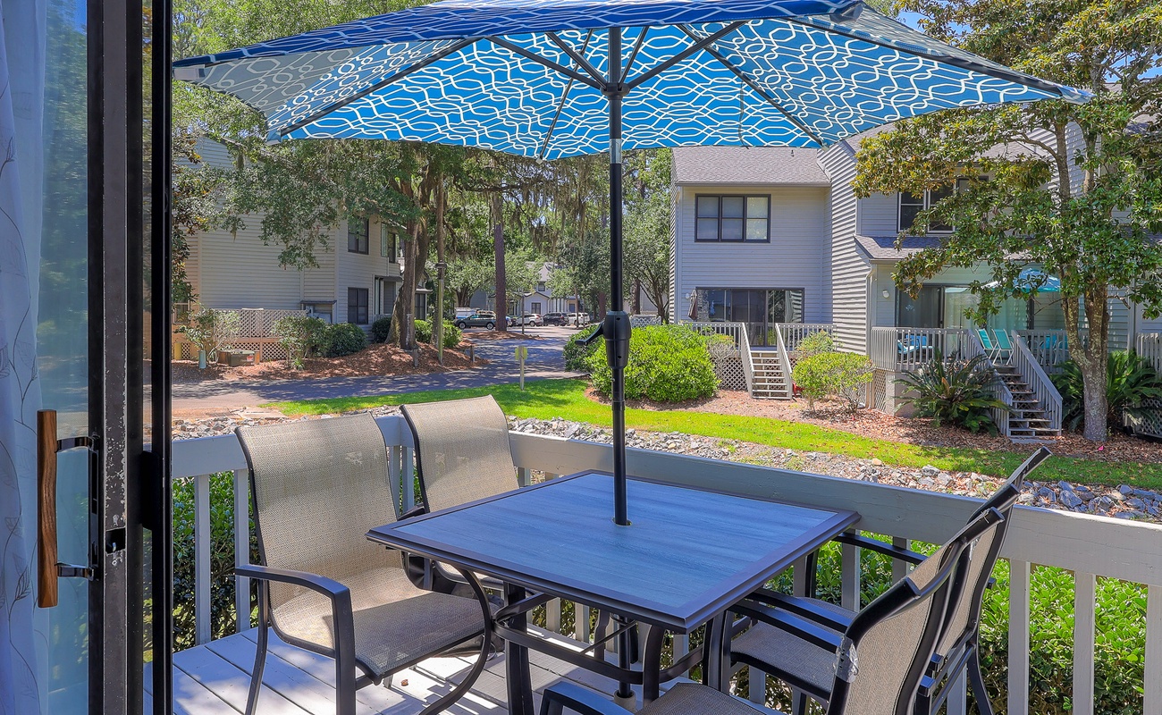 Porch with Lagoon Views and Private Charcoal Grill