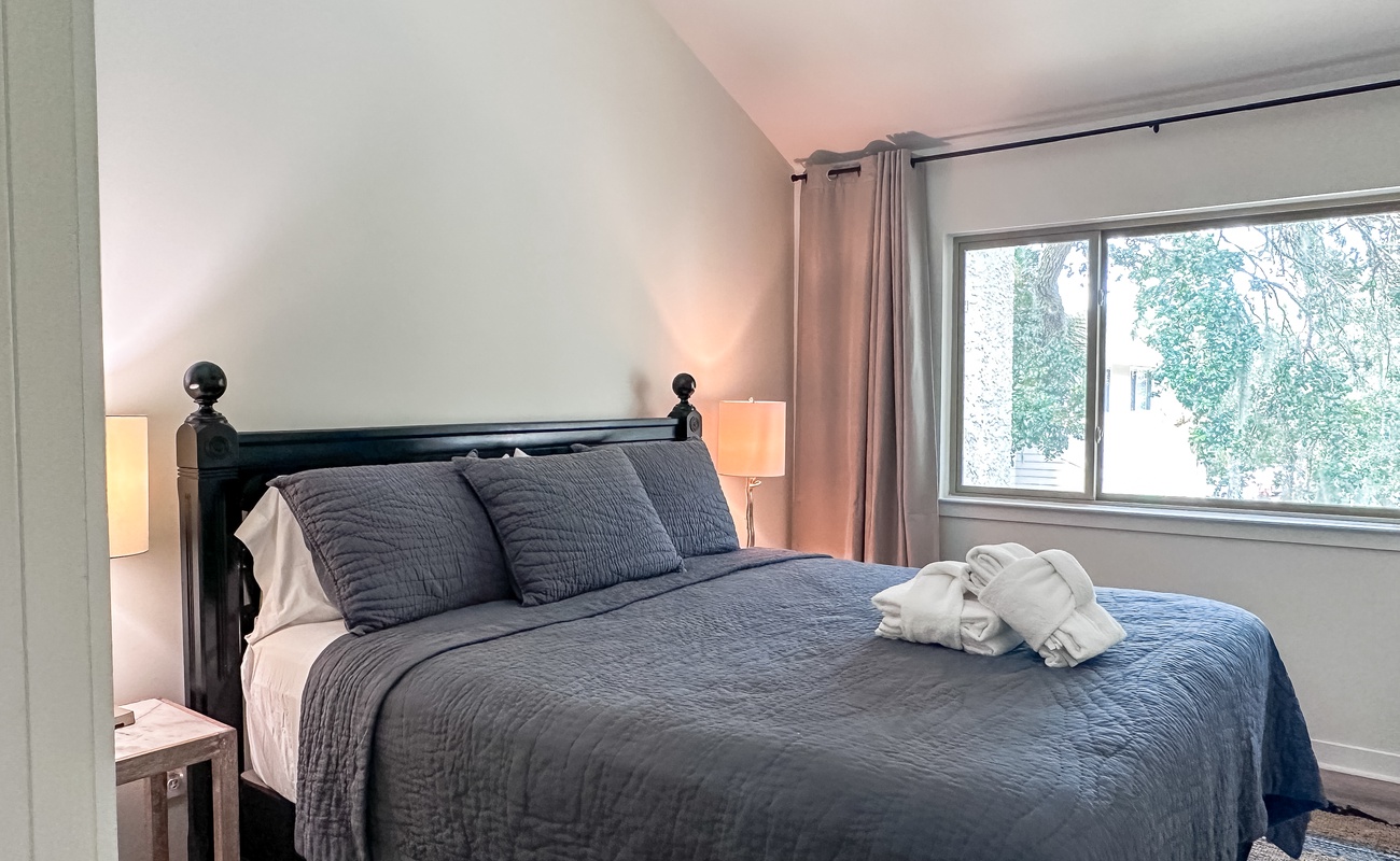 Primary Bedroom with Pool View