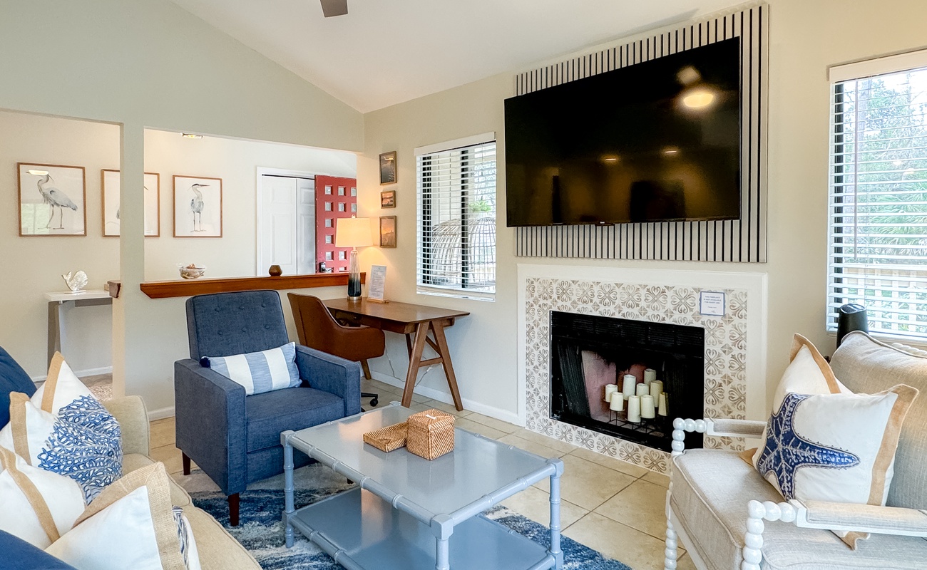 Living Area with Large Wrap Around Balcony