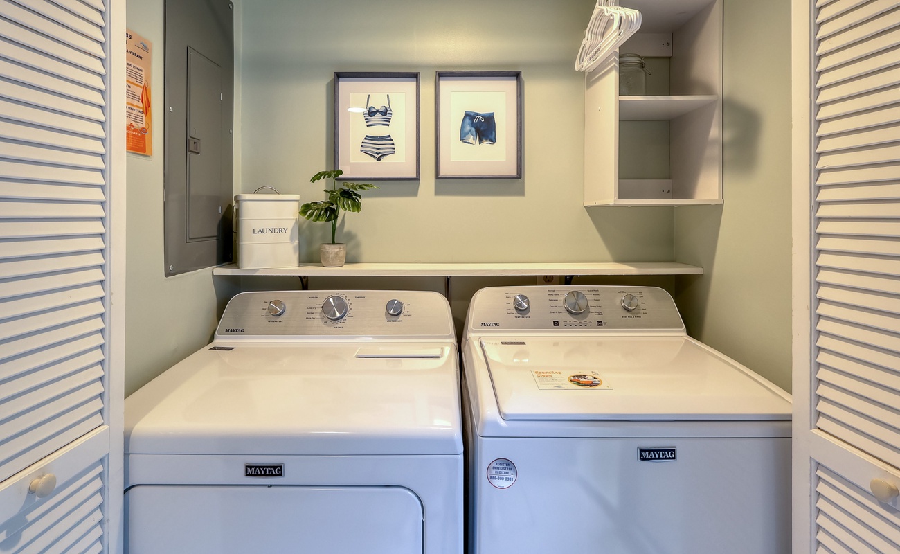 Laundry Closet in Kitchen