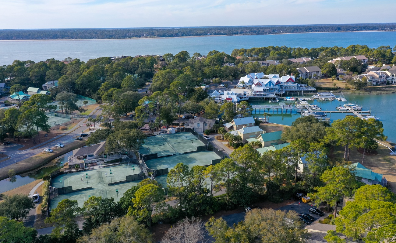 Aerial View of The South Beach Marina