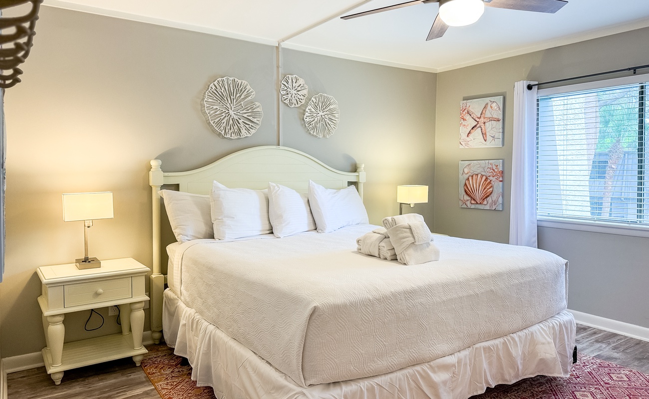 Downstairs King Suite with Pool View