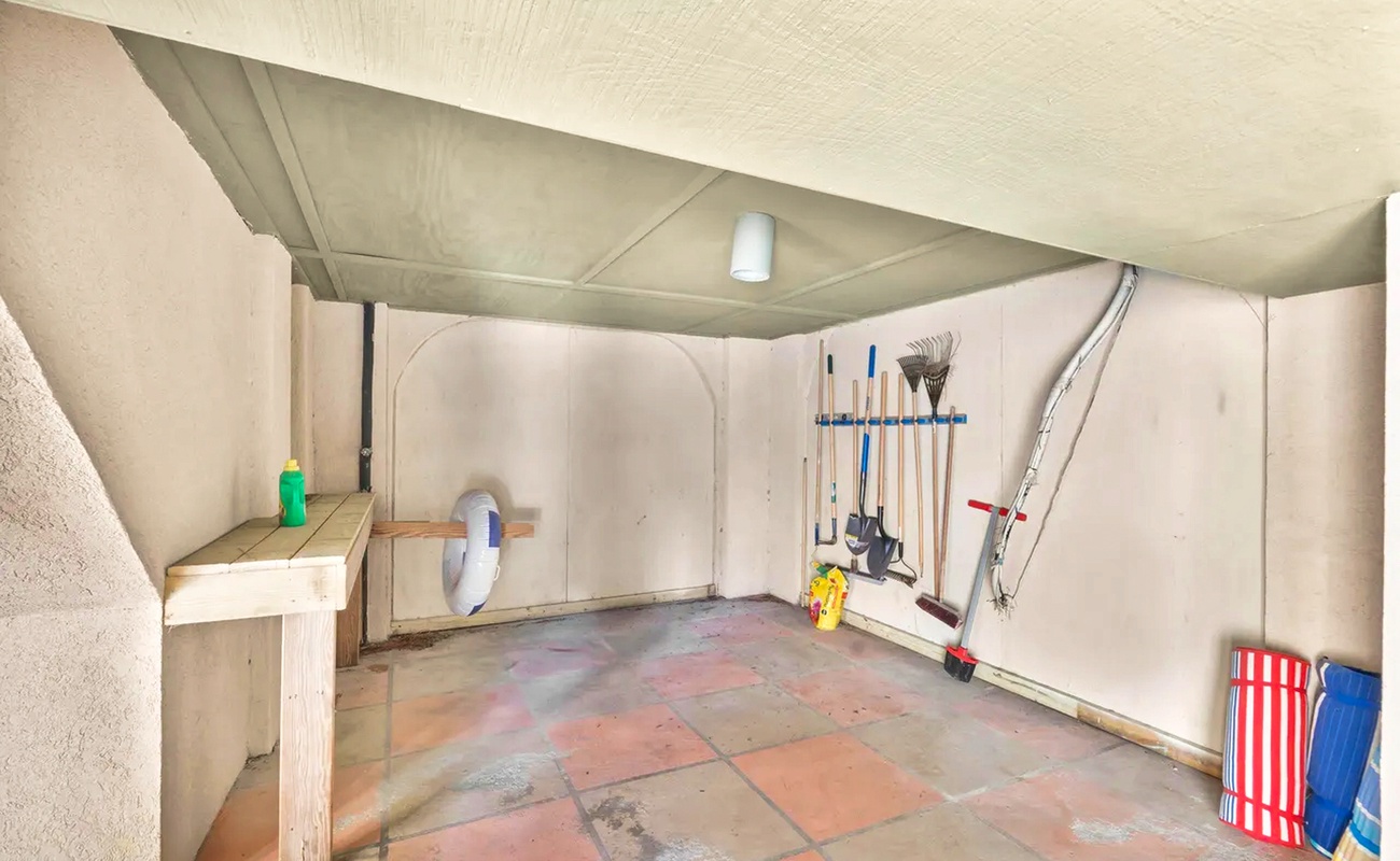 Your dedicated storage space keeps beach gear and equipment organized and secure during your stay.