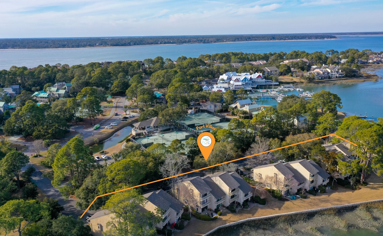 Aerial of Port Villas Location