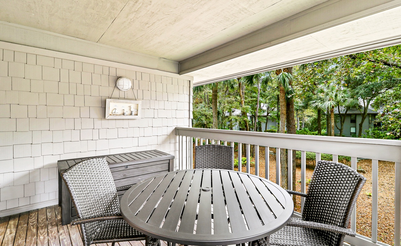 Private Balcony with View of Pool