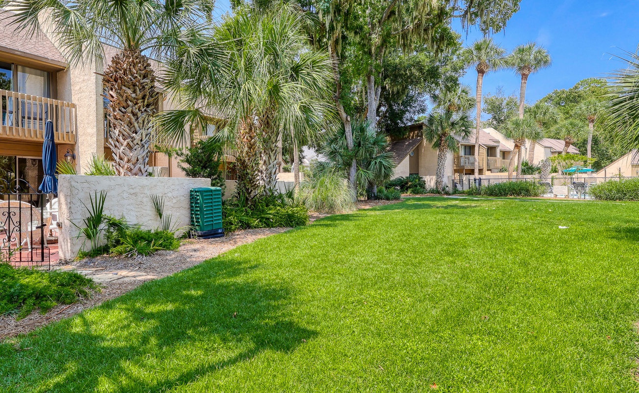 Patio Access to Shared Lawn and Pool