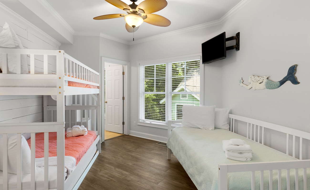 2nd Level Bunk Room with Twin over Twin Bunk with Twin Trundle