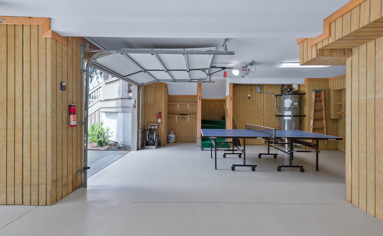 Garage with Ping Pong Table