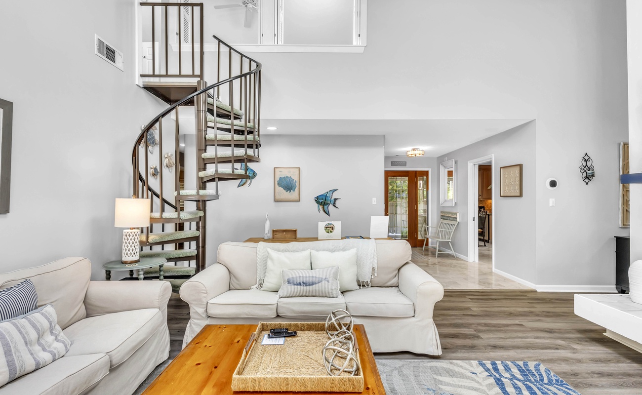 Open Living Space with Deck Access