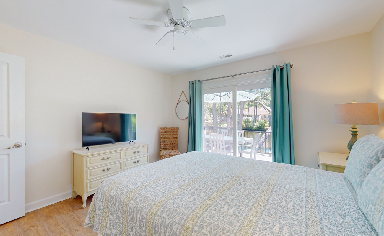 Wake up refreshed in your peaceful bedroom with modern amenities and natural light streaming through to your private balcony.