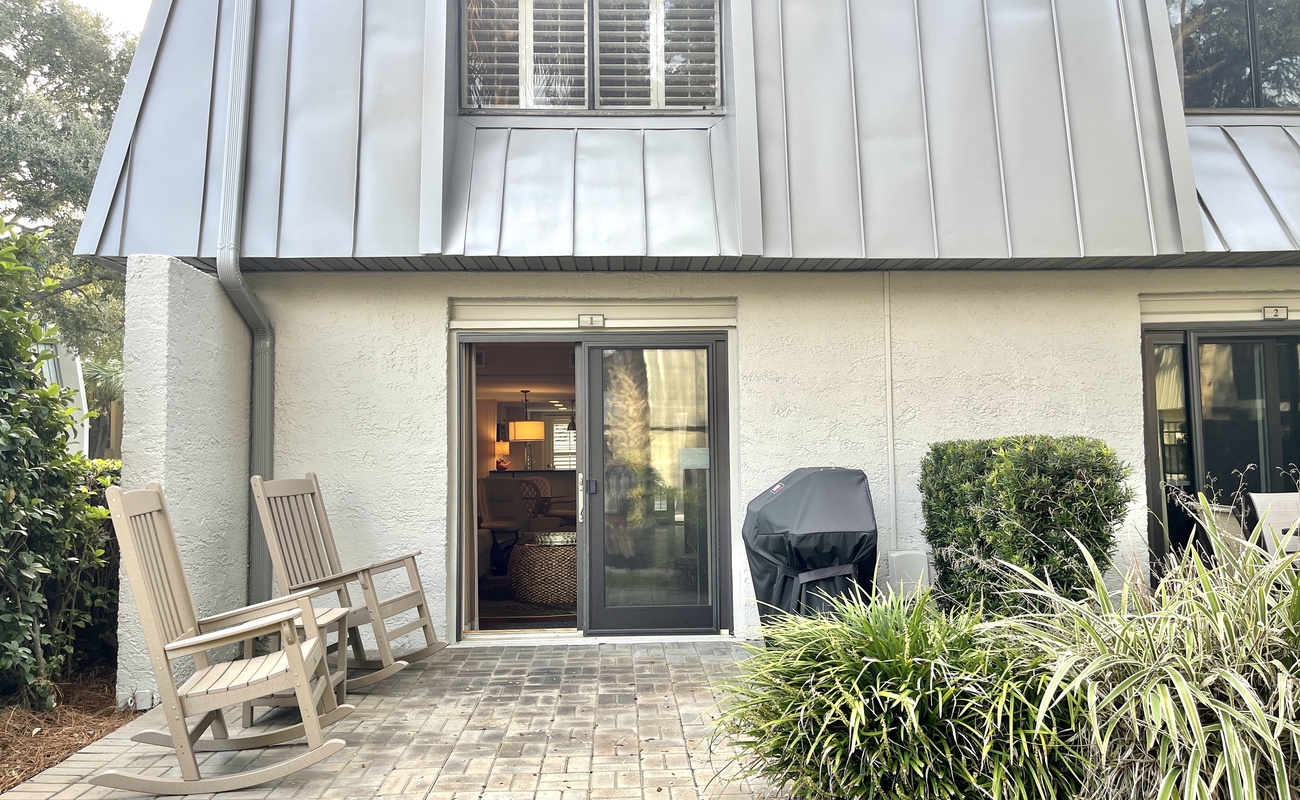 Back Patio with Propane Grill