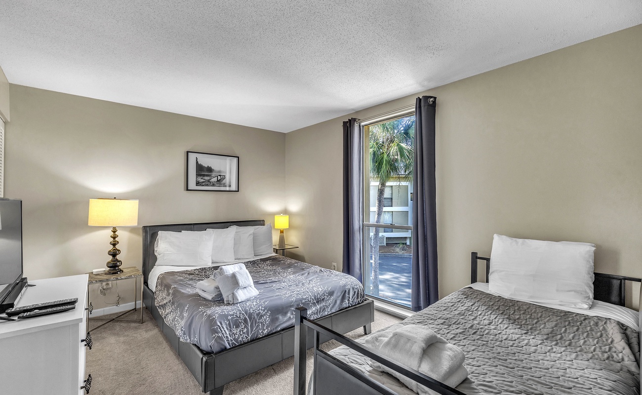 Guest Bedroom with Queen Bed and Trundle Daybed