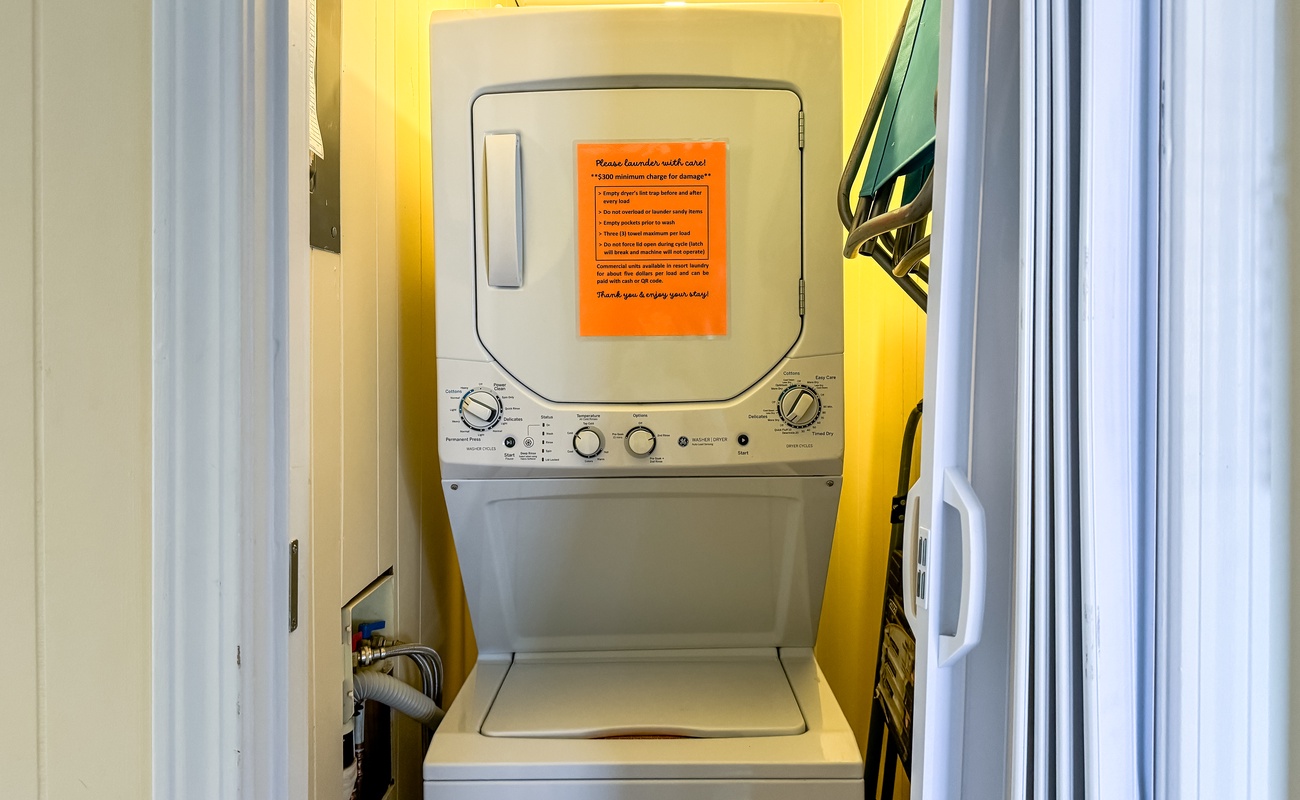 Laundry Closet at Entrance