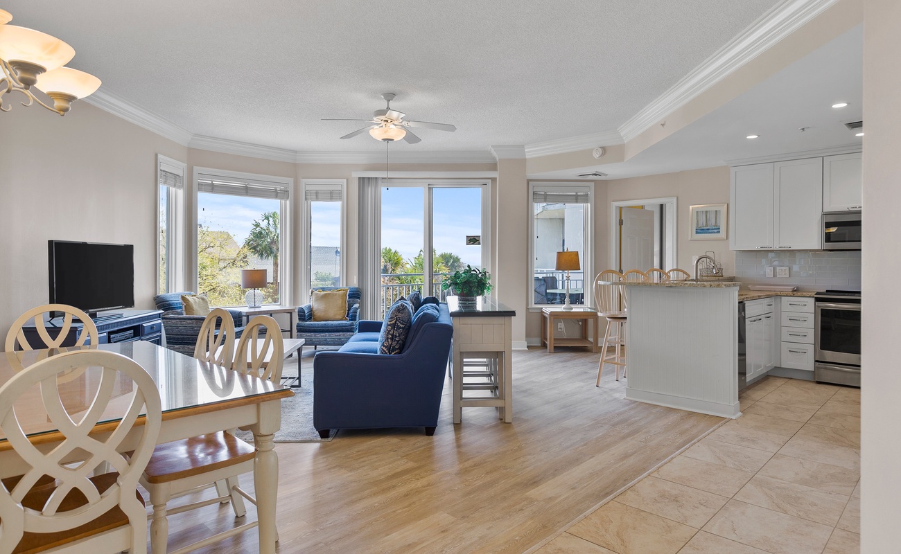 Living Area with Balcony