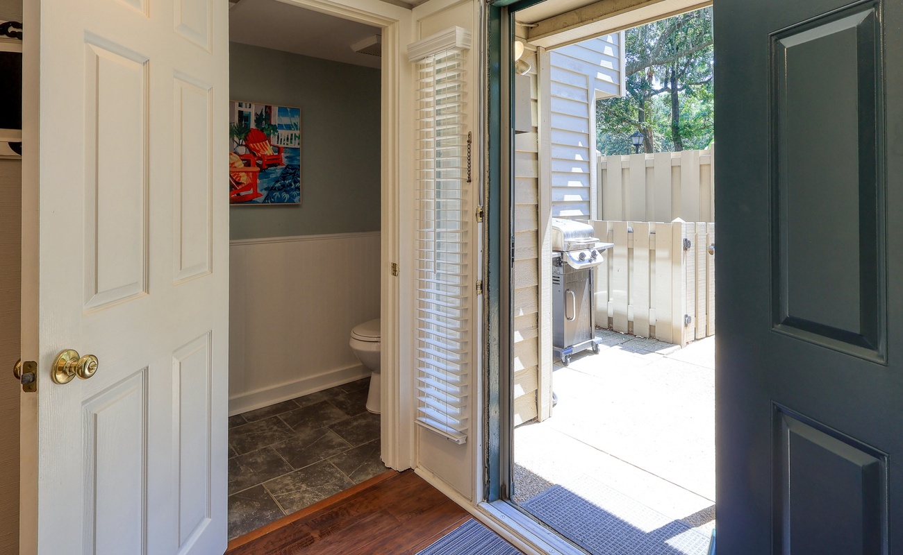Entrance and Guest Bathroom