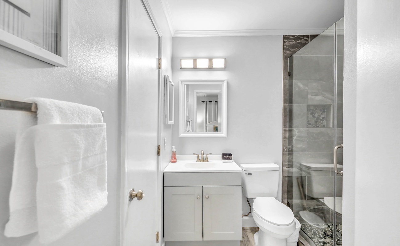 Full Bathroom with Walk-In Shower