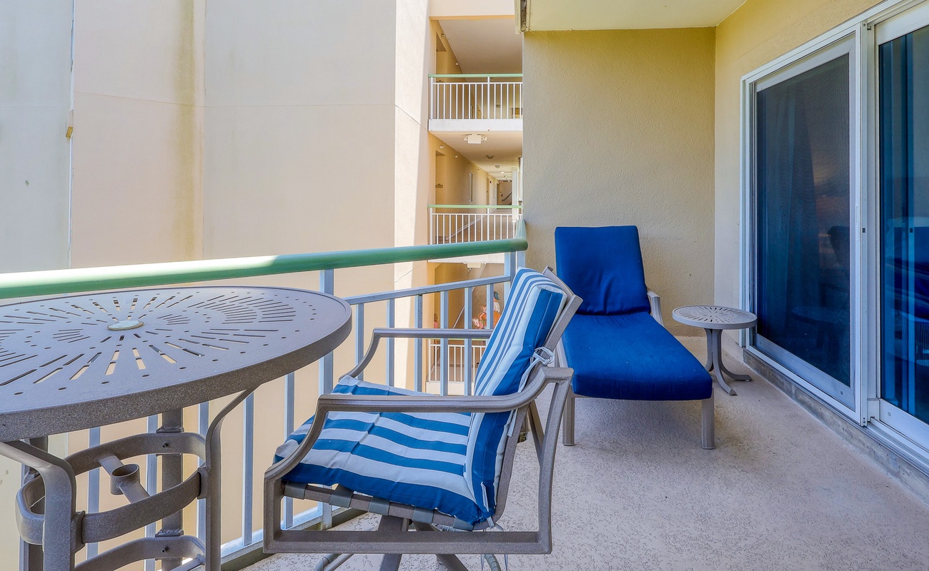 Ocean and Pool View Balcony