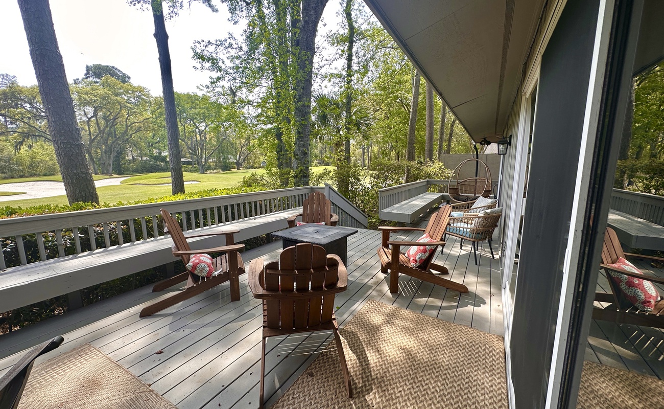 Fire Pit on Back Patio
