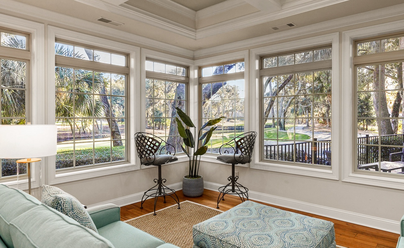 Living Area with Views of the 14th Green