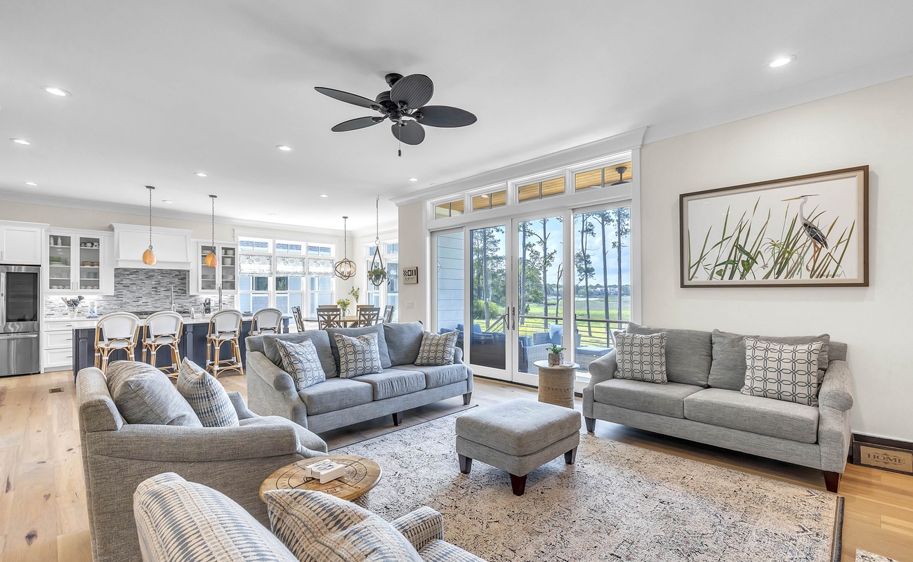 Open Living Area with Balcony