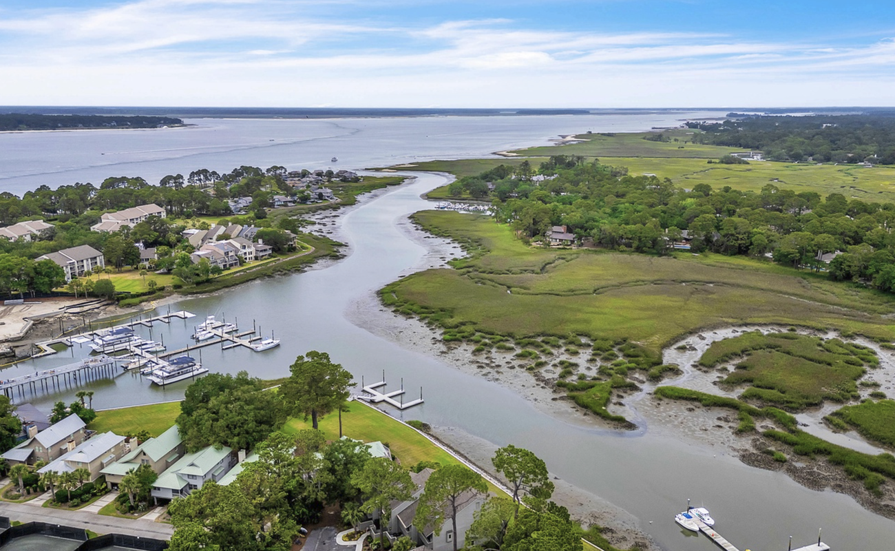 Aerial View Above Villa and Braddock Cove