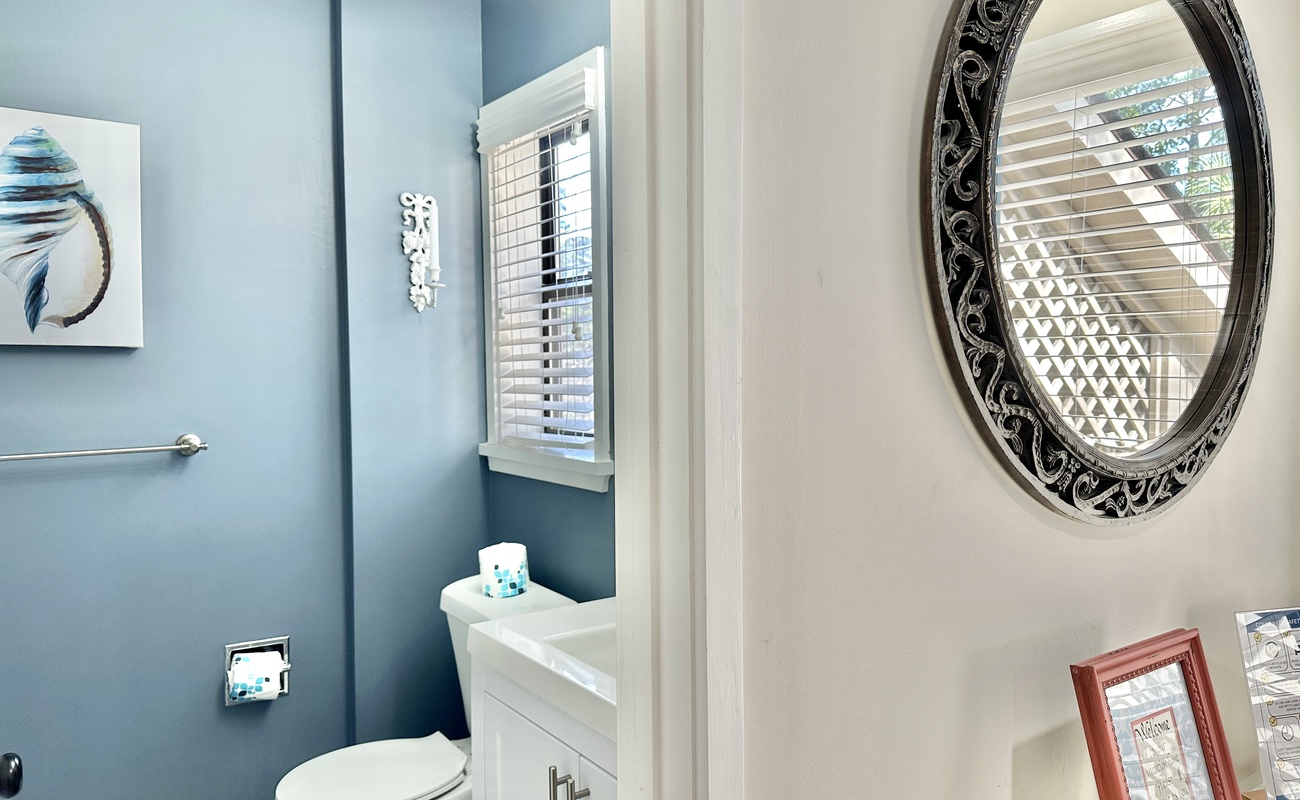 Guest Bathroom with Laundry