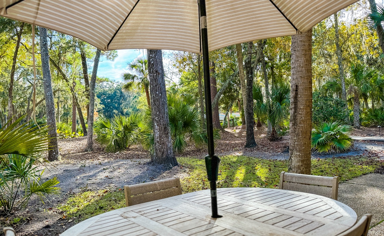 Outdoor Living Space with Grill