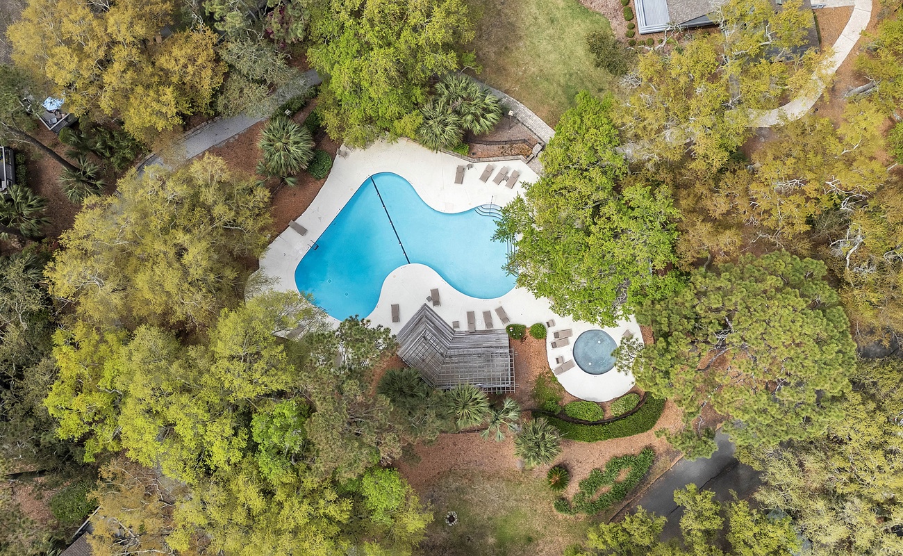 Aerial View of Community Pool