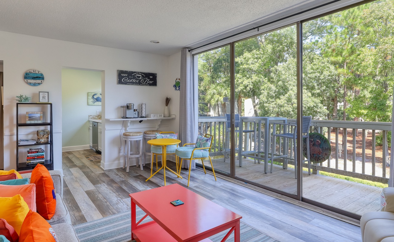 Open Living Area with Balcony