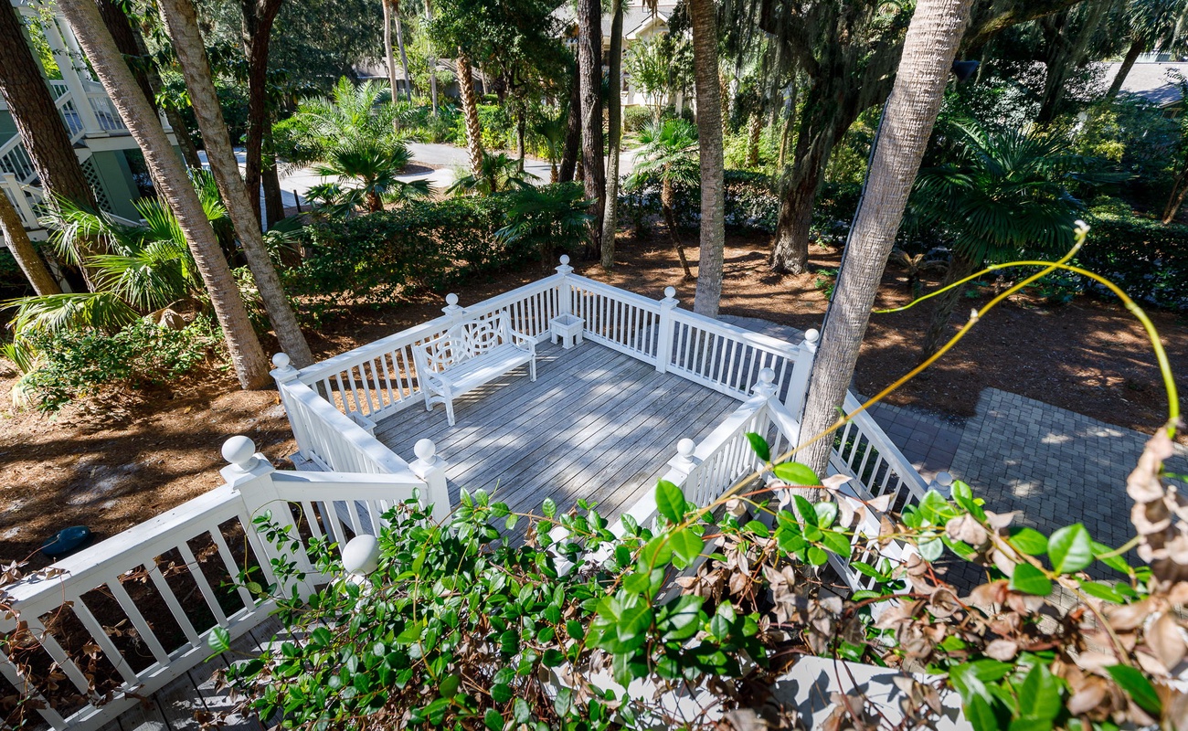 Stairs from Primary Suite Balcony