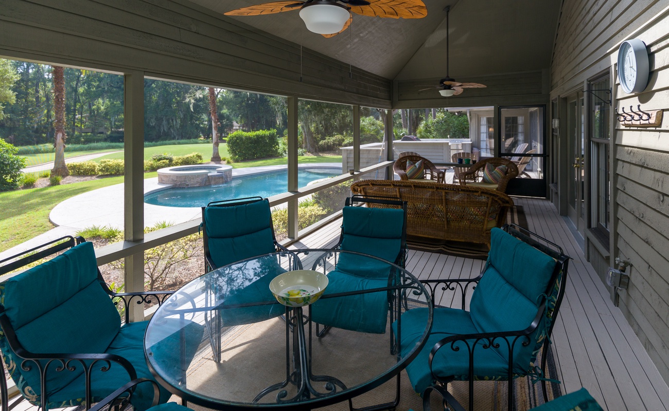 Enclosed Patio Off of Den