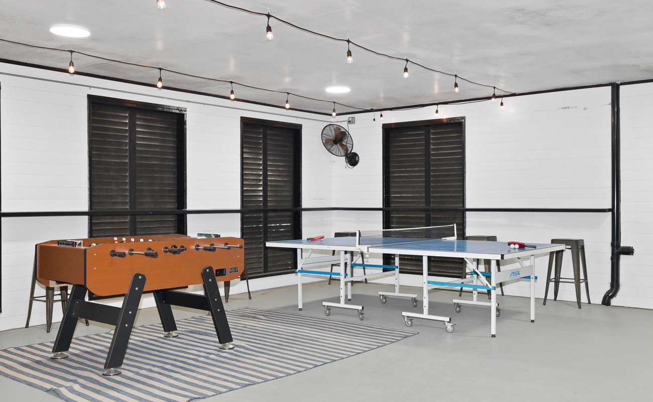 Game Room in the Garage