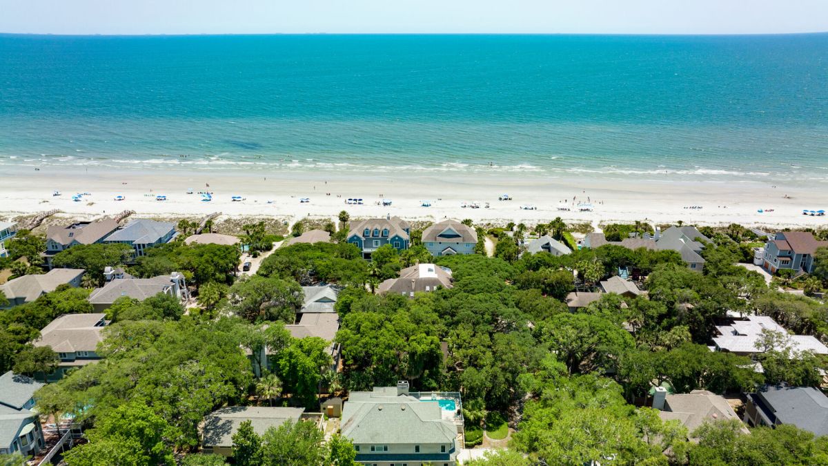 Aerial View Above Home