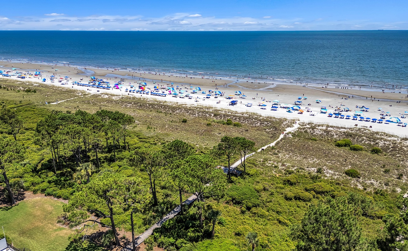 Aerial View of Hilton Head Beach Villas