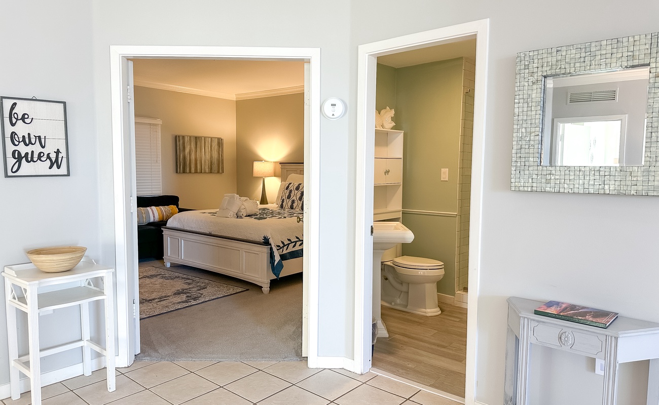 King Guest Room and Guest Bathroom