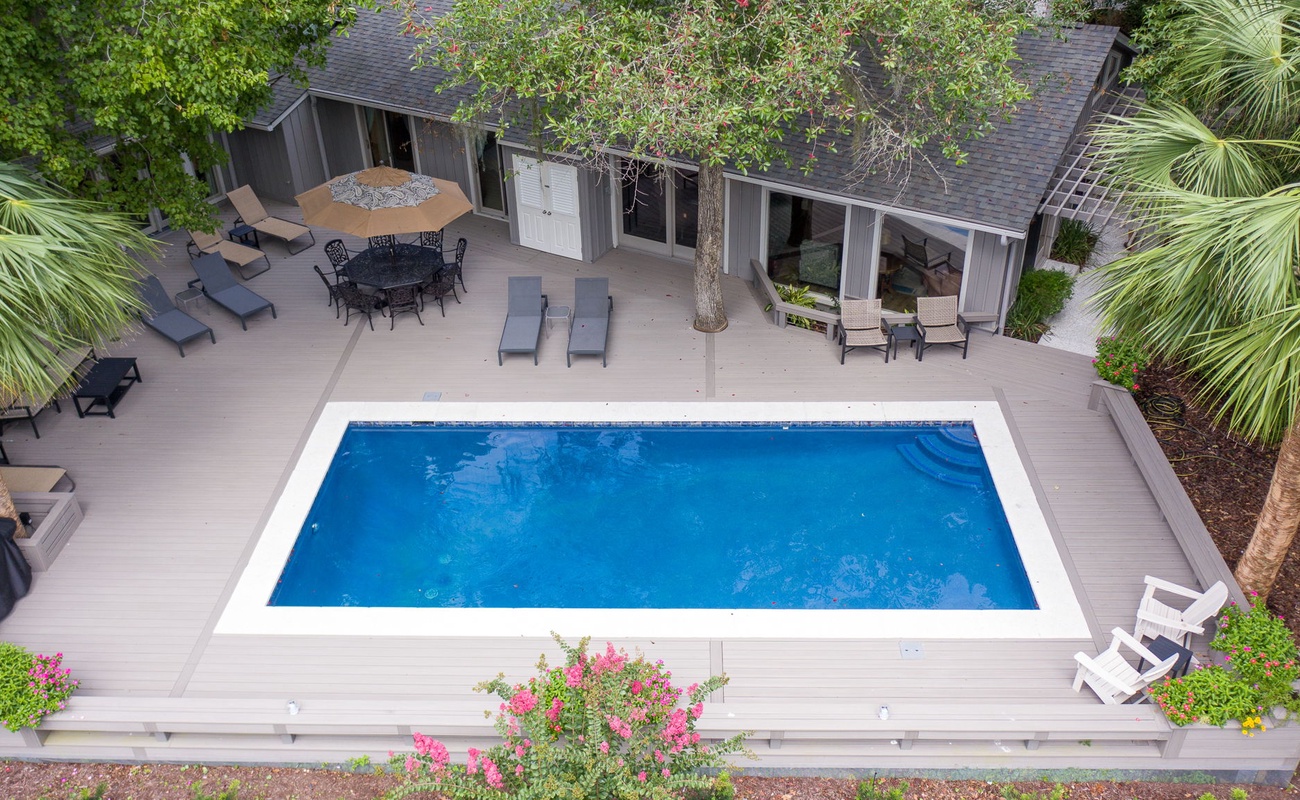 Pool Deck and Backyard Oasis