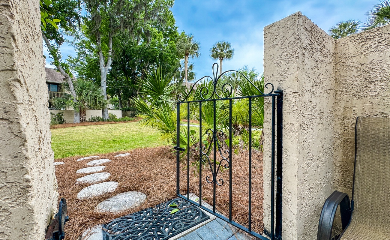 Walkway to Pool from Private Courtyard