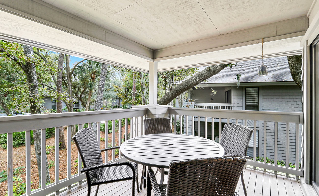 Private Balcony with View of Pool