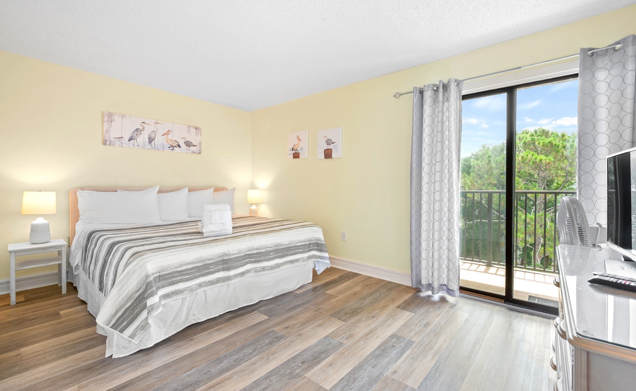 Primary Suite with King Bed and Private Patio