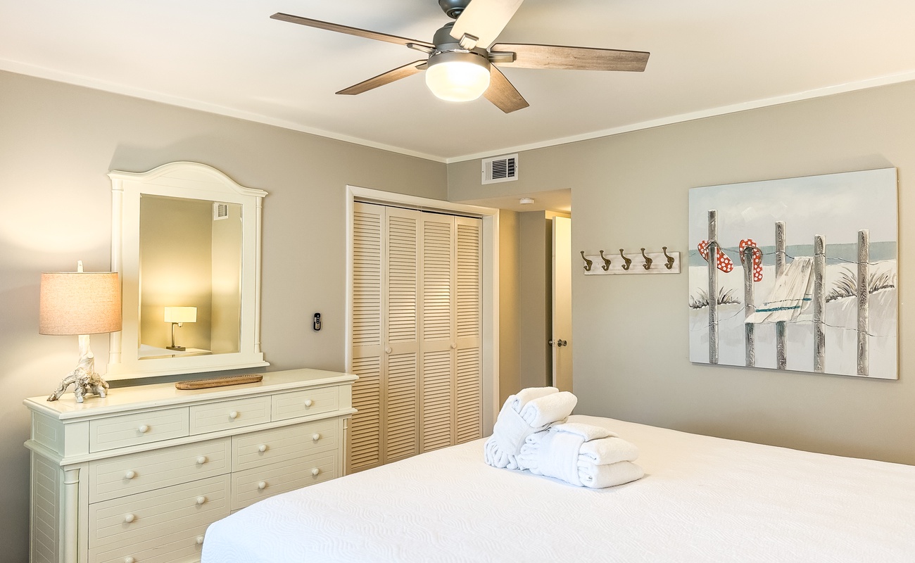 Downstairs King Suite with Pool View