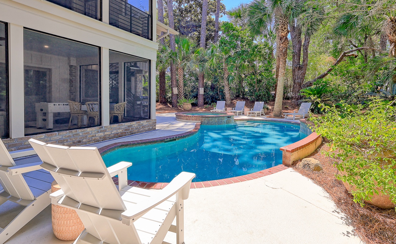 Pool Area with Outdoor Shwoer and Beach Path
