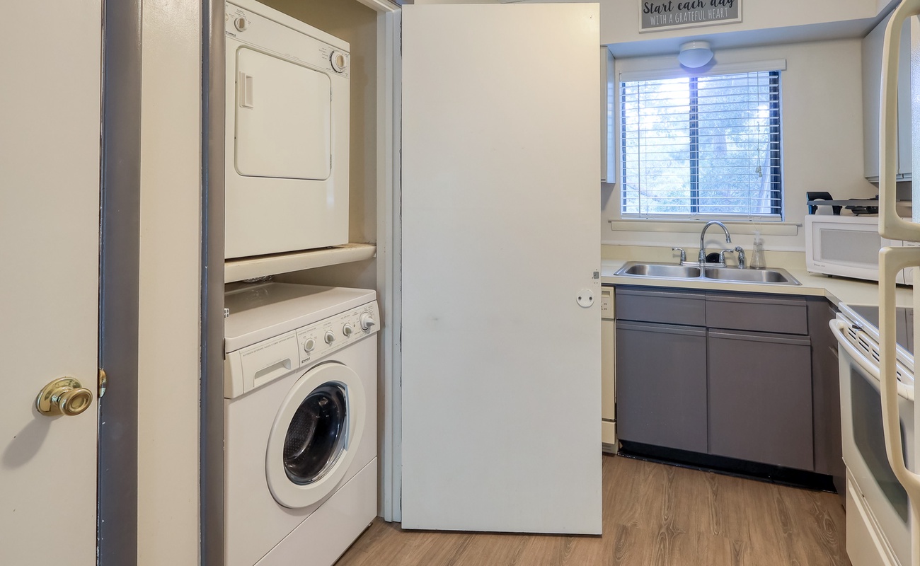 Laundry Closet in Kitchen