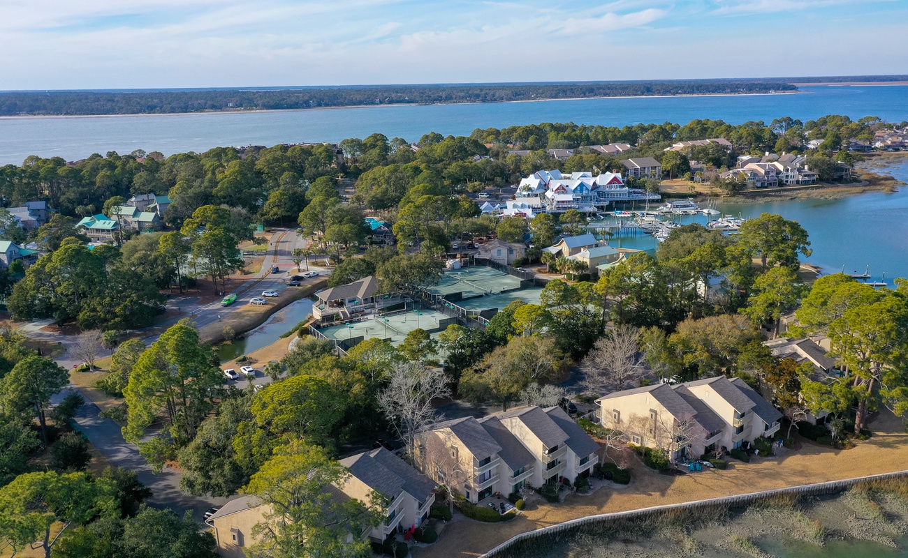 Aerial View of Port & Lagoon Villas