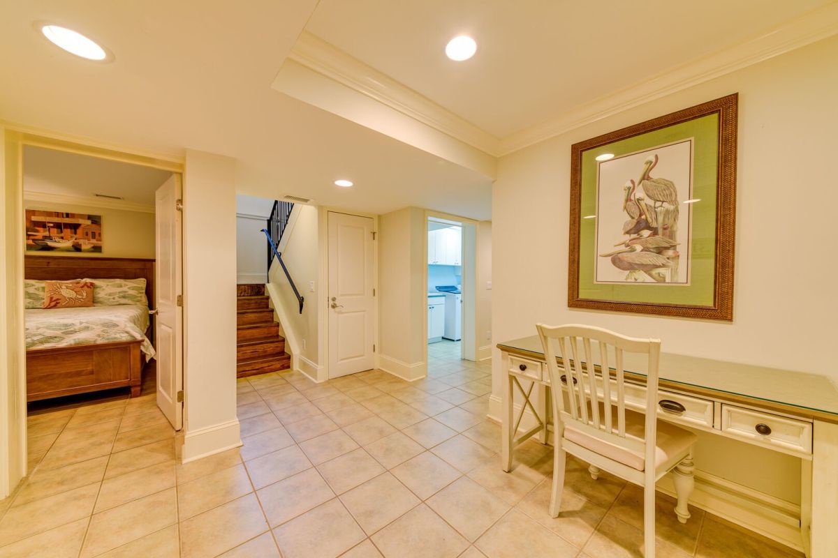 First Floor Hallway with Workspace