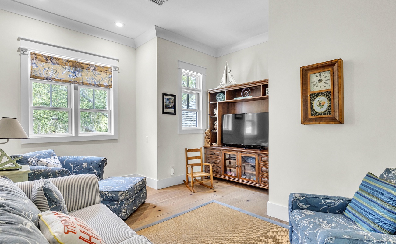 Upstairs Landing with 2nd Living Space and Three Bedrooms