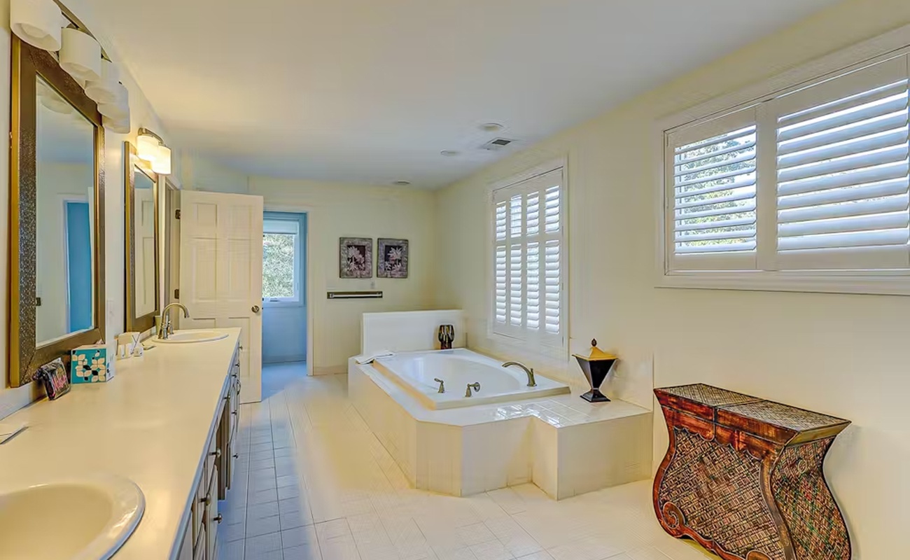 Unwind in your private spa-like bathroom with a luxurious soaking tub perfect for relaxing after your day of adventures.