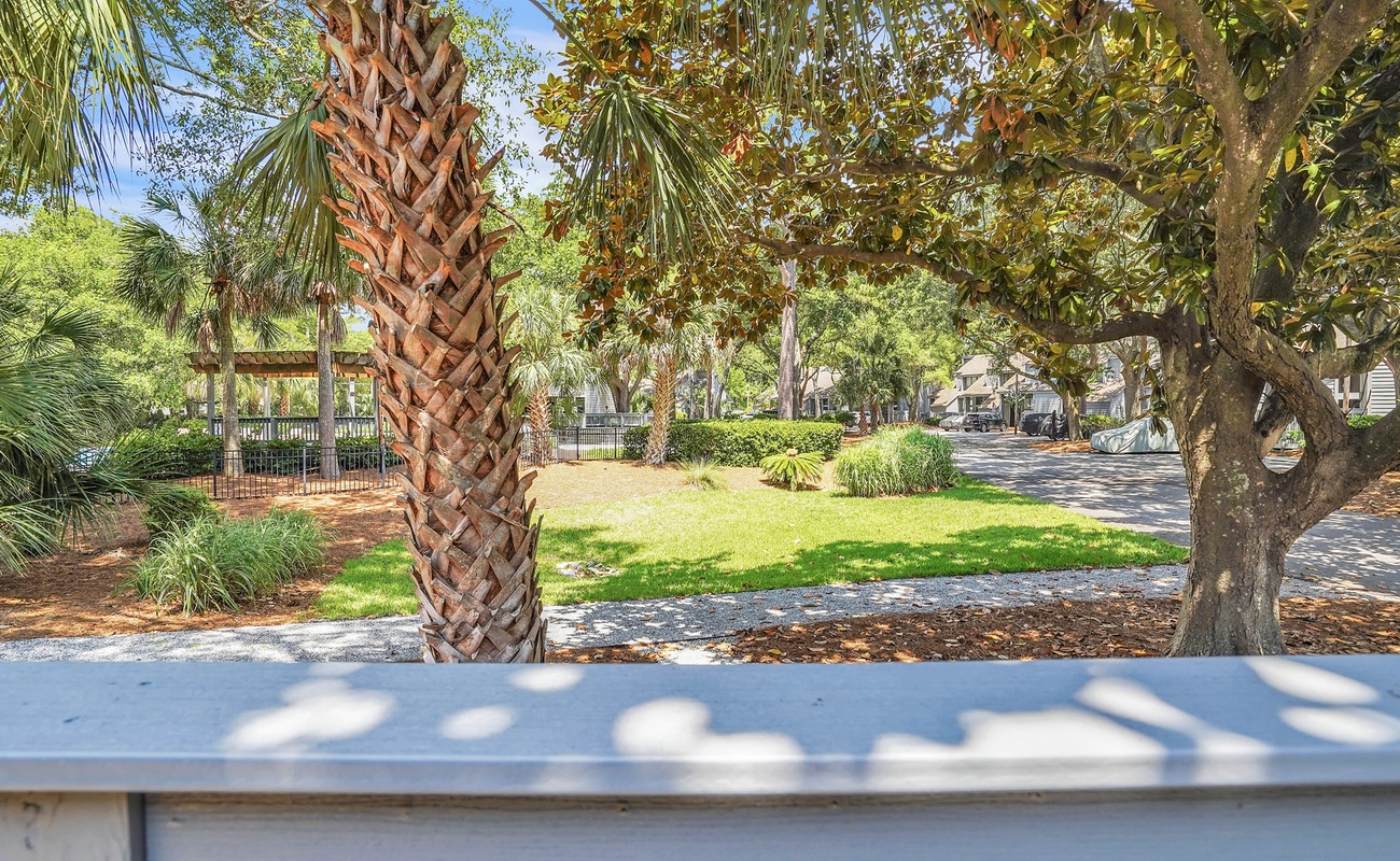 View of Pool from Private Patio